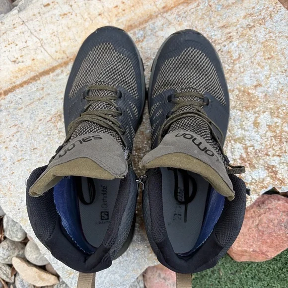 Salomon Mid Hiking Boots Contagrip Trail Shoes Mens 10 EU 44 - Picture 6 of 8